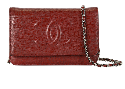 Timless CC WOC, &pound;1,500, Handbags, Burgundy, Caviar Leather, Front view